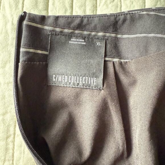 C/MEO Collective Pinstripe Twist Front Mini Skirt Women’s XS - Picture 7 of 8